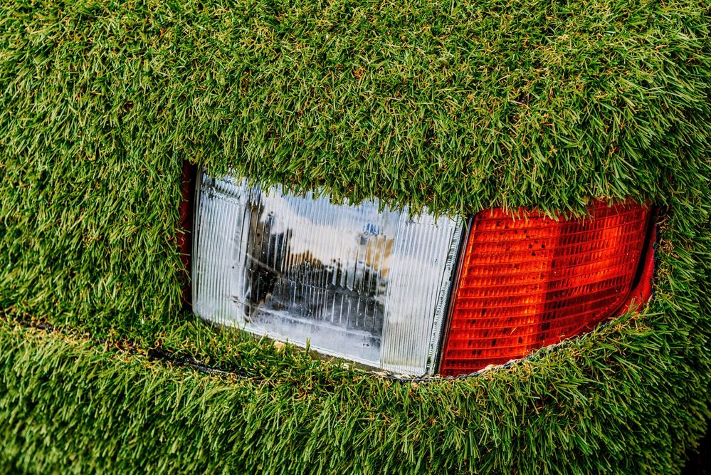 Large_MS PPT_Web-Headlight of car covered in fake grass_.jpg